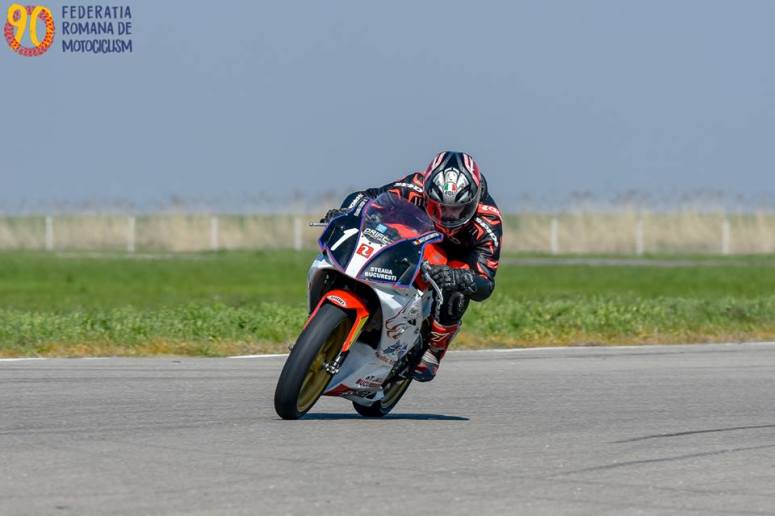 Razvan Mates accelerating during race 1 at MotorPark Romania racetrack