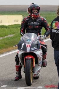 Razvan Mates during race 1 start procedure at MotorPark Romania racetrack