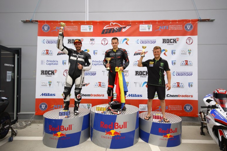 Razvan Mates Supersport Race 2017 East European Championship, victory, win, celebration